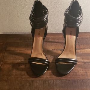 Just fab black and white heels.